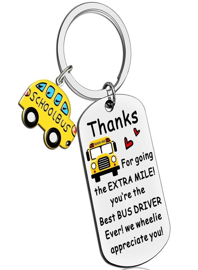 AOBIURV Bus Driver Appreciation Gifts Best Bus Driver Birthday Gifts School Buses Keychain Christmas Gift For Retired Mothers Day Keyring Necklace Buses Drivers Christmas Gift - Image 1